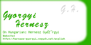 gyorgyi hernesz business card